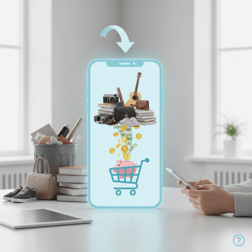 잠자는 물건에 새 생명을! 중고거래 앱으로 돈 버는 100% 활용 노하우